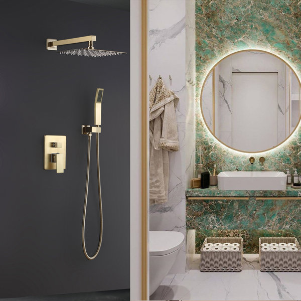 Brushed Gold Shower System Wayfair